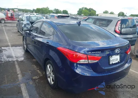 2013 Hyundai Elantra Gls from USA, damaged, VIN 5NPDH4AE3DH336780